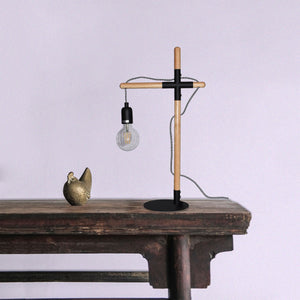 Lámpara de mesa de madera natural "NATURAL WOOD" (3)