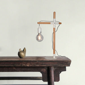 Lámpara de mesa de madera natural "NATURAL WOOD" - Barcelona Led-Decoración