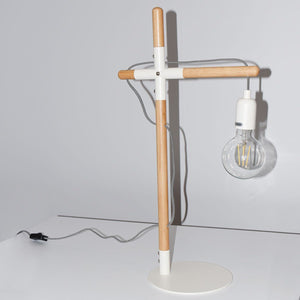 Lámpara de mesa de madera natural "NATURAL WOOD" - Barcelona Led-Decoración