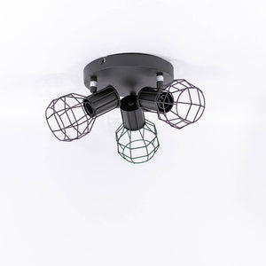 Lámpara de techo orientable jaula "AZOR-3" E14 - Barcelona Led-Decoración