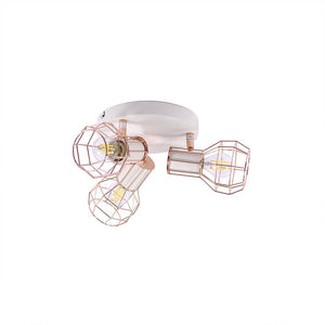 Lámpara de techo orientable jaula "AZOR-3" E14 - Barcelona Led-Decoración