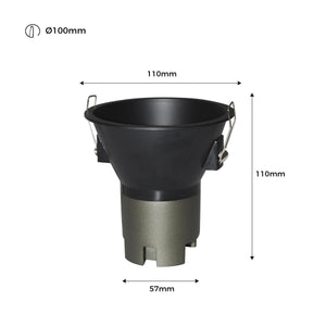 Foco LED empotrable 11W "KOPPA"- Óptica 24º - Corte Ø 100mm - Bajo UGR (9)