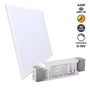 Panel LED empotrable 60X60cm - 0-10V regulable - 44W - UGR19 - Barcelona Led-