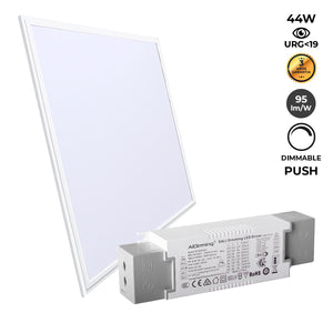 Panel LED empotrable 60X60cm - PUSH regulable - 44W - UGR19 - IP40 (5)