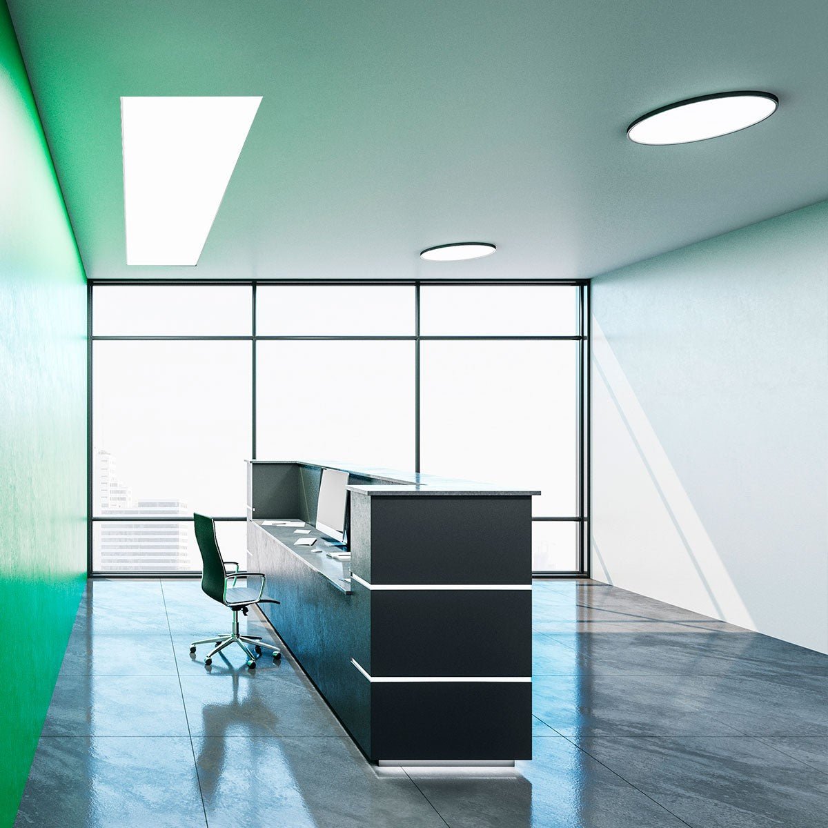Panel LED slim 120X30 cm - Driver Philips - 44W - UGR19 - IP40 - Barcelona Led-