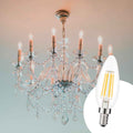 LED candle bulb E14 C35 filament 5W transparent 4