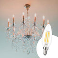 LED candle bulb E14 C35 filament 5W transparent 4