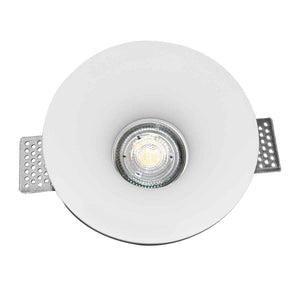 Aro downlight empotrable redondo de Escayola GU10 trimless (3)