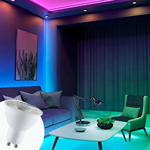 Bombilla inteligente LED WIFI GU10 - RGBW + CCT - 5W (7)