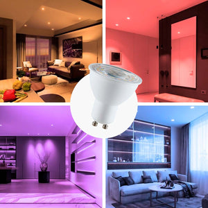 Bombilla inteligente LED WIFI GU10 - RGBW + CCT - 5W (10)
