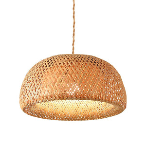 Lámpara colgante de mimbre "Hanna" - Barcelona Led-Decoración