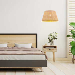 Lámpara colgante de mimbre "Hank" - Barcelona Led-Decoración