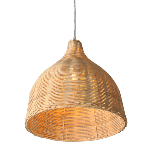 Wicker pendant lamp