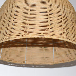 Lámpara colgante mimbre "SASKI" - Barcelona Led-Decoración