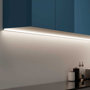 Perfil tiras LED para esquinas con difusor - 4 grapas - 2 tapas - 16x16mm - 2 metros (8)