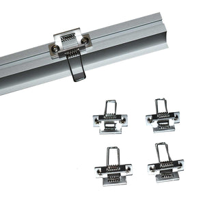 Perfil de aluminio empotrable para tira LED con difusor- 4 clips - 2 tapas - 36x28mm - 2 metros - Barcelona Led-