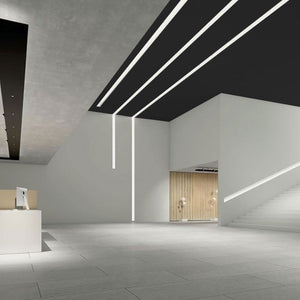 Perfil de aluminio empotrable para tira LED con difusor - 2 tapas - 23x15mm - 2 metros (29)