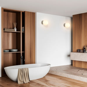 Aplique de pared bola cristal "AVA" - E27 - IP44 - Barcelona Led-Decoración