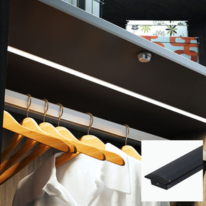 Perfil de aluminio empotrable para tira LED con difusor - 2 tapas - 23x8mm - 2 metros (21)