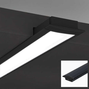 Perfil de aluminio empotrable para tira LED con difusor - 2 tapas - 23x8mm - 2 metros (22)