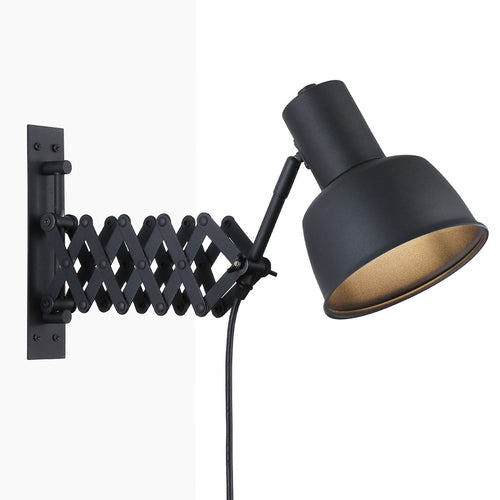 Vintage bellows wall lamp