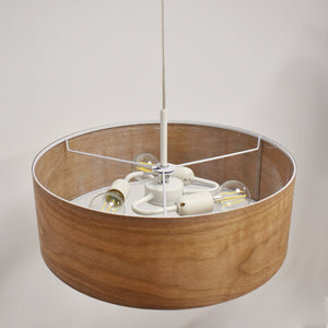 Lampara colgante con pantalla efecto madera "MATAGALLS" - 3xE27 (11)