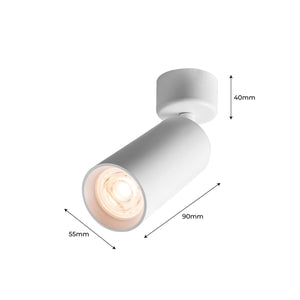 Aplique de pared y techo "TUB" - GU10 - Orientable 360º - Barcelona Led-Decoración