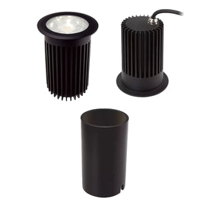 Baliza LED empotrable en suelo 30W -Blanco cálido - Ø10cm- IP67 - 220v (7)
