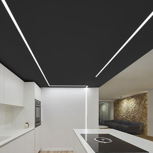 Perfil de aluminio negro para tira LED 23x15mm (2 metros) - Barcelona Led-