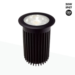 Baliza LED empotrable en suelo 30W -Blanco cálido - Ø10cm- IP67 - 220v