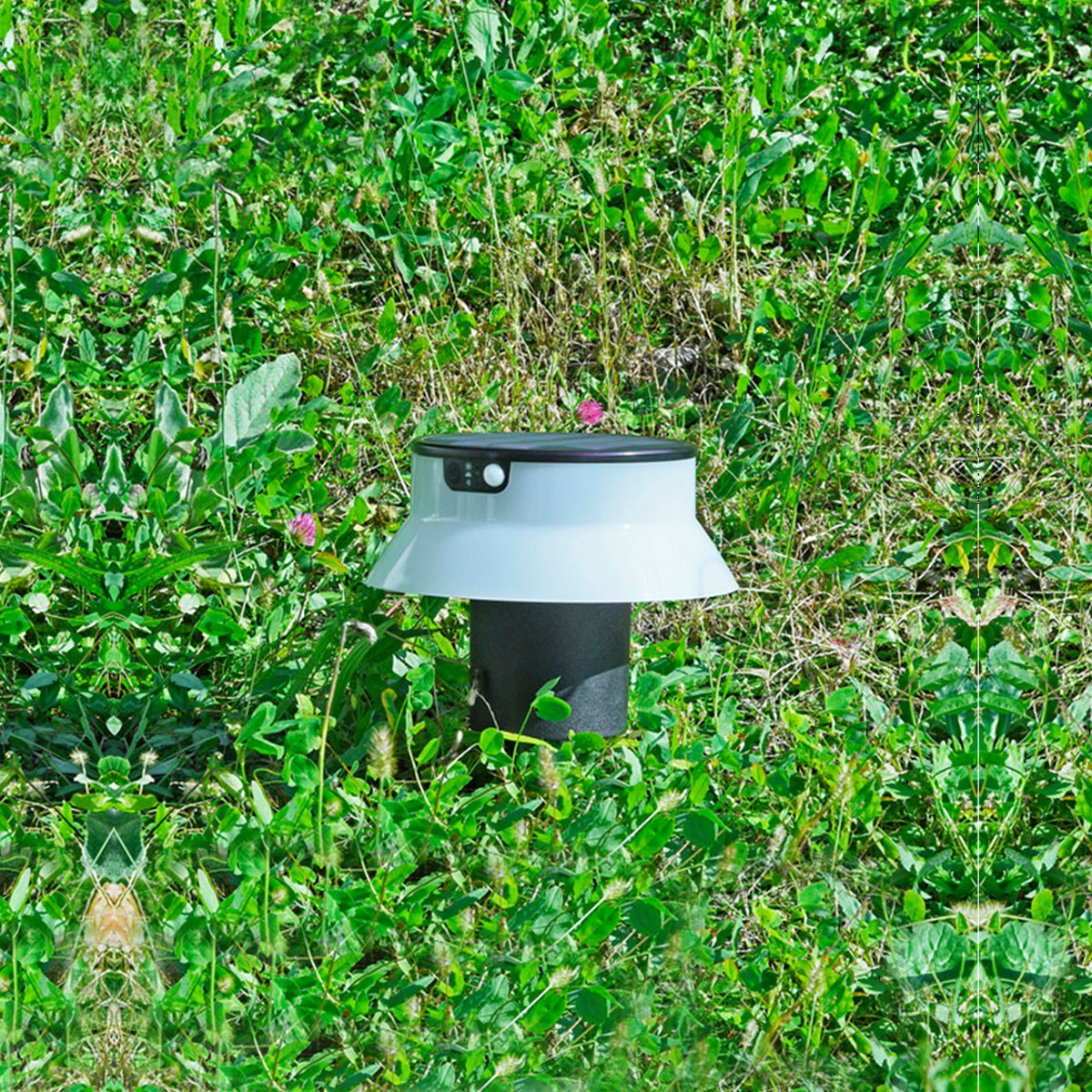 Bolardo solar LED con estaca "FELICE 200 SPIKE" 18cm con sensor PIR - 3 modos de funcionamiento - CCT (1)