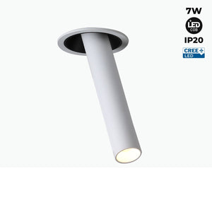 Foco LED empotrable orientable "ALAI" - Zoom - 200mm - 2800K - LED COB - chip Cree - 7W - Barcelona Led-