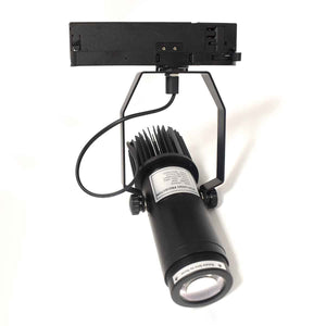 Proyector de logos LED GOBO para carril trifásico interior - 20W - Óptica 20° - IP20 (12)