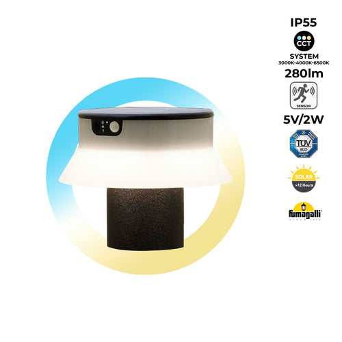 Bolardo solar LED