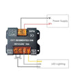 Contrôleur CCT Dual White pour rubans LED avec panneau tactile RF - 5-24V/DC 2