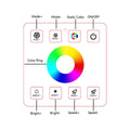 Controlador RGB de Fita LED com Painel Tátil RF - 5-24V/DC 3