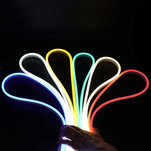 Neón LED flexible 24V DC - 4x10mm - 5 metros - Kit completo - IP67 - 11W/m - Curvatura lateral (5)