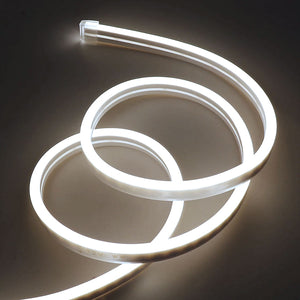 Neón LED flexible 24V DC - 4x10mm - 5 metros - Kit completo - IP67 - 11W/m - Curvatura lateral (25)