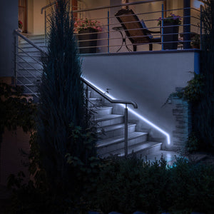 Neón LED flexible 24V DC - 4x10mm - 5 metros - Kit completo - IP67 - 11W/m - Curvatura lateral (43)