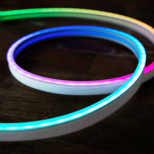 Neón LED Flexible RGB - 24V/DC 4x10mm - 5 metros - Kit completo - IP67 - 20W/m - Curvatura lateral (3)