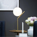 Crystal ball table lamp