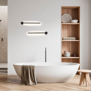 Aplique de pared minimalista lineal "KENDA" 10W - Blanco Cálido (1)