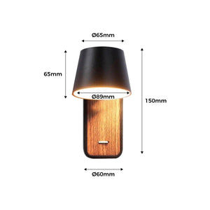 Aplique LED para Dormitorio de Madera rotatorio "KOPPEN" 6W 2700K - Barcelona Led-Decoración
