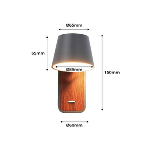 Aplique LED para Dormitorio de Madera rotatorio "KOPPEN" 6W 2700K - Barcelona Led-Decoración