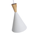 Nordic metal and wood pendant light