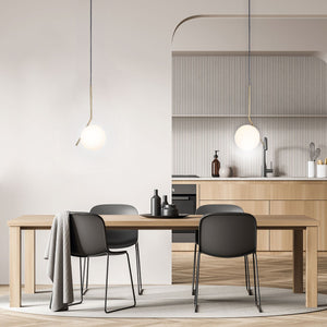 Lámpara colgante bola cristal "HERMI" - E27 (12)