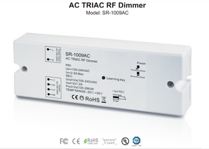 Controlador monocolor dimable - AC TRIAC RF Dimmer - 2 canales 1,2A/ch - 100-240VAC Sunricher - Perfect RF (1)