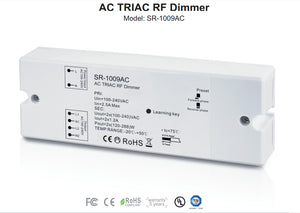 Controlador monocolor dimable - AC TRIAC RF Dimmer - 2 canales 1,2A/ch - 100-240VAC Sunricher - Perfect RF - Barcelona Led-Control y regulación