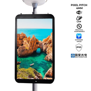 Display publicitario LED para postes de iluminación - Uso exterior - P4mm - 148 x 86,5cm (16)