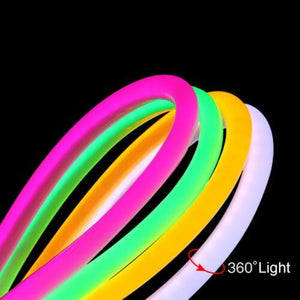 Neón LED flexible circular RGB - 24 V - Instalación sobre superficie - Ø20mm - 5 metros - 22W/m - Kit completo - IP67 (2)